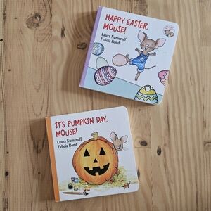 Set Of Two Holiday Mouse Books
